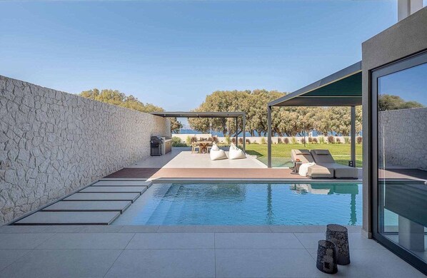 Una piscina riscaldata