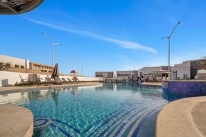 Una piscina riscaldata