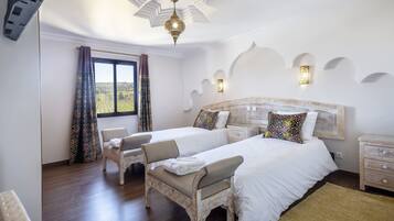 Superior Double or Twin Room, Hill View | Minibar, in-room safe, desk, blackout curtains