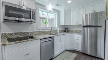 Microwave, oven, stovetop, dishwasher