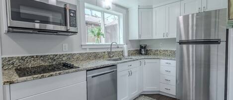 Microwave, oven, stovetop, dishwasher