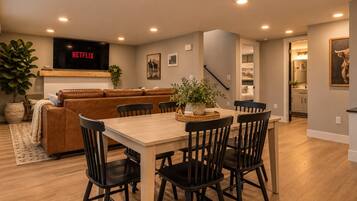 Spacious open-concept living and dining area, perfect for gathering.