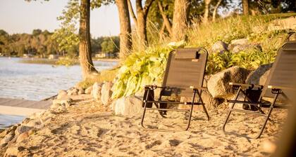 Spacious Lakefront Cabin w/ Private Beach/Dock, Arcade, Game Room
