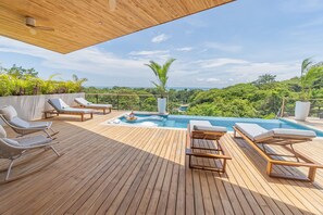 Villa – deluxe, delvis sjøutsikt | Terrasse/patio