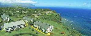 Aerial view - Princeville, Hawaii- Cliffs Club Resort 1 Bd Suite (Princeville)