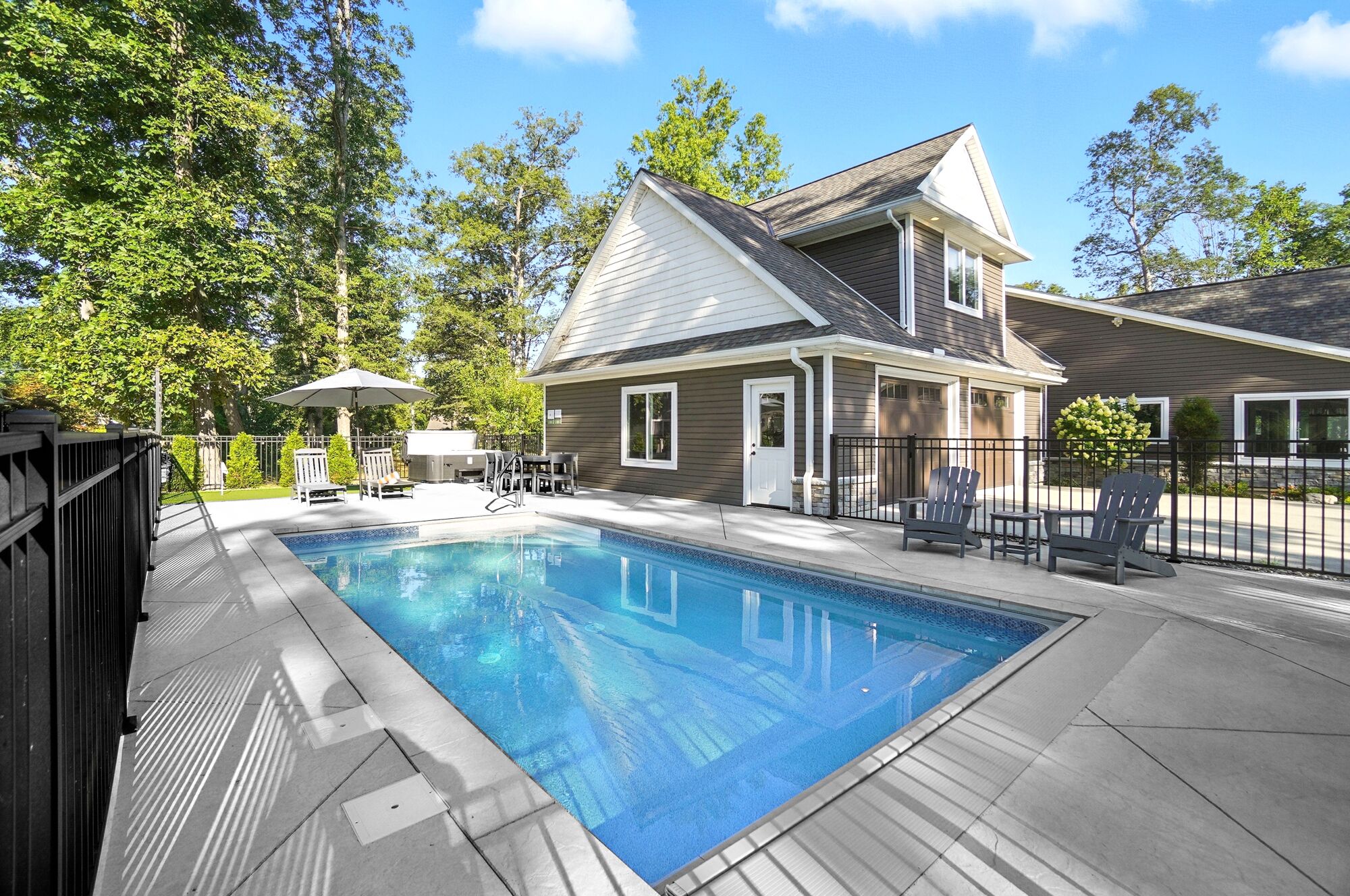 Udendørs pool, opvarmet pool