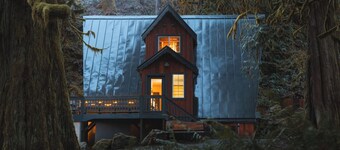 Secluded Forest Cabin w/ Hot Tub & Private Waterfall