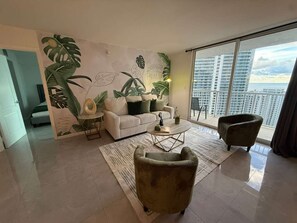 Deluxe Condo | Living area