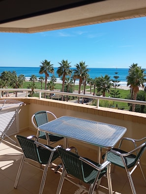 Appartement, uitzicht op zee | Terras