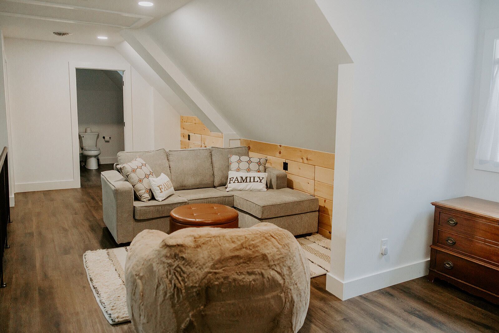 TV connectée, cheminée, livres