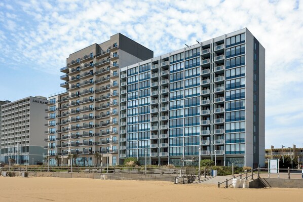 Exterior - Oceanfront Condo w/ Balcony & Pool Access (Virginia Beach)