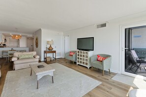 Smart TV - Oceanfront 2BR Escape • Private Balcony (Virginia Beach)