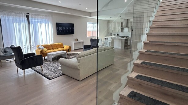 Interior - Brand New  2 br 3 full ba townhouse, sleeps 8, two car garage,  gated complex (Redwood City)