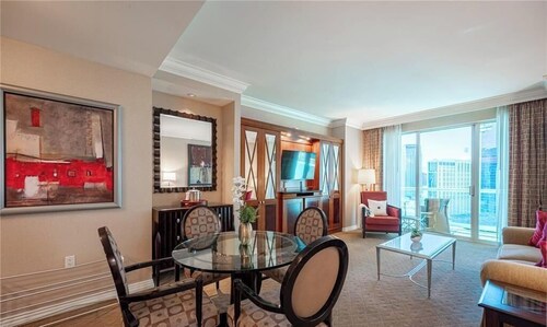 Stunning luxury  one bedroom apartment at the signature MGM Grand tower 2 .