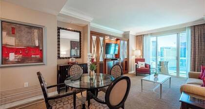 Stunning luxury one bedroom apartment at the signature MGM Grand tower 2 .