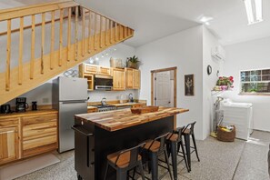 Fridge, microwave, oven, stovetop - Luxury Durango Retreat with Hot Tub, Game Room, Large Deck (Durango)