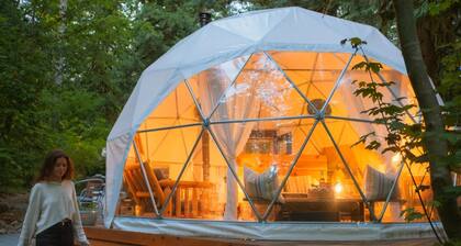 Glamping Dome w/ Hot-tub & Kitchen, 15 min drive North Cascades National Park!