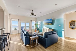Smart TV, foosball - Spacious Getaway | Gulf Views & Gameroom Fun (Gilchrist)