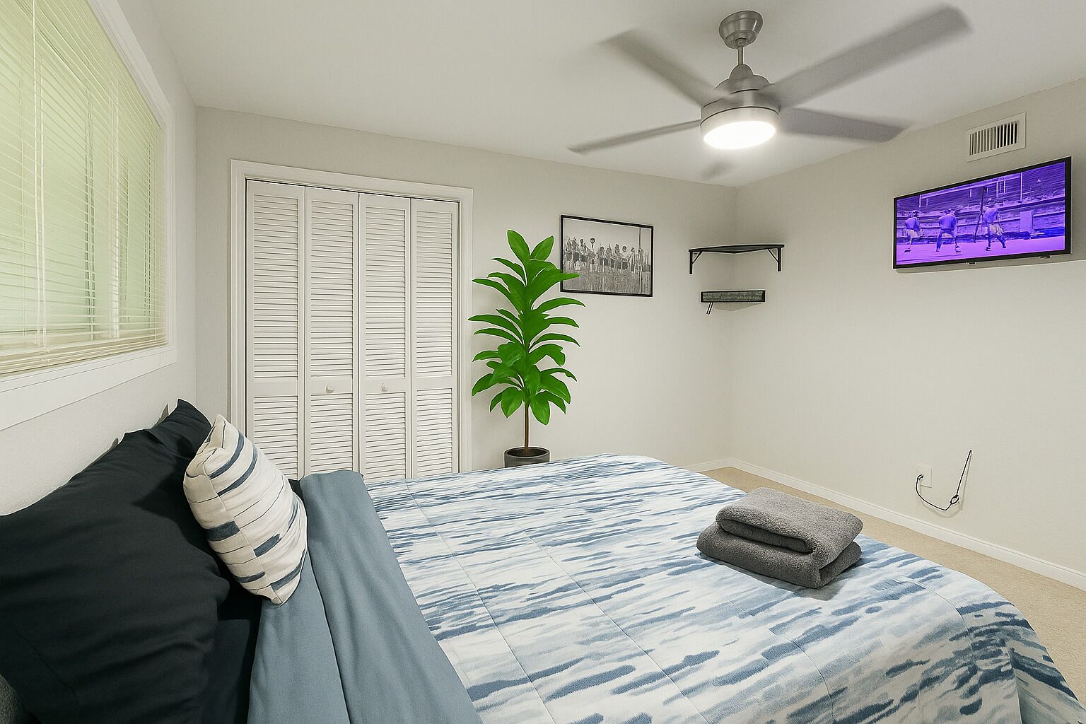 1 soverom, strykejern/-brett, wi-fi og sengetøy