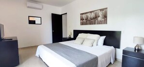 2 bedrooms, iron/ironing board, travel crib, free WiFi