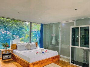 Bungalou estàndard, balcó, vistes al jardí | Wifi gratuïta 