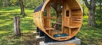 Historic 5-Acre Farmstay: Hot Tub, Sauna, Fishing Pond, Fire Pit, Pet-Friendly!
