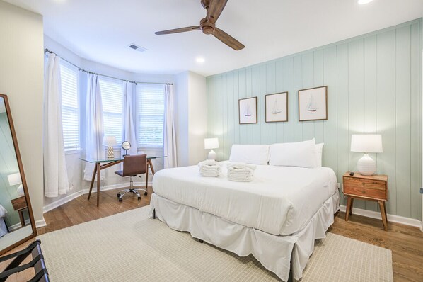 2 bedrooms, iron/ironing board, travel crib, WiFi