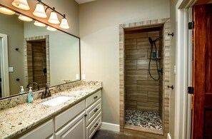 Shower, towels