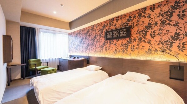 1 bedroom, desk, iron/ironing board, free WiFi - For 2 people New building Japanese modern twin r / Kochi Kōchi (Kochi)