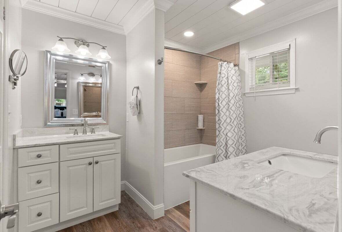Shower, hair dryer