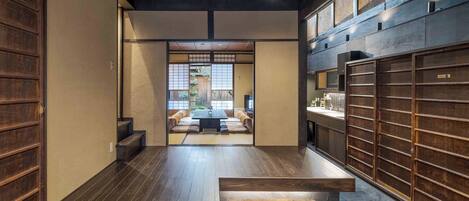 Traditional House, 2 Bedrooms, Kitchen, Garden View | Living area | Flat-screen TV