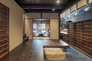 Traditional House, 2 Bedrooms, Kitchen, Garden View | Living area | Flat-screen TV