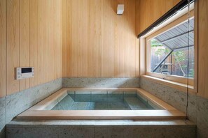 Traditional House, 2 Bedrooms, Kitchen, Garden View | Bathroom | Combined shower/bathtub, deep-soaking bathtub, rainfall showerhead