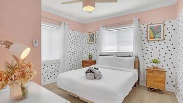 4 bedrooms, iron/ironing board, travel crib, WiFi