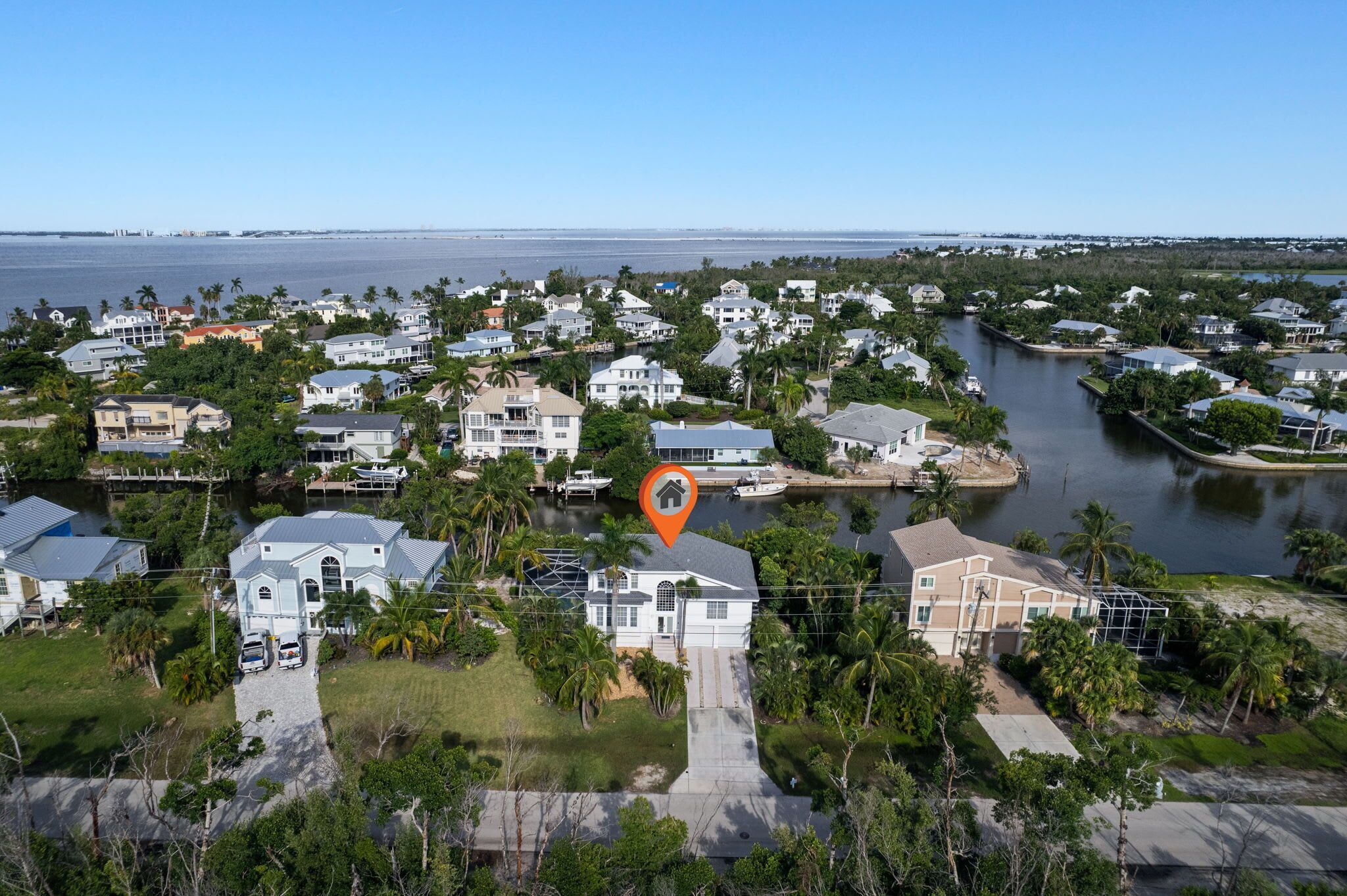 Aerial view of 1720 Dixie Beach