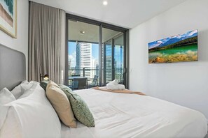 2 bedrooms, iron/ironing board, travel crib, WiFi