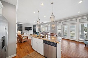 Interior - Beach House with Ocean Views, Just Steps from Sand (Galveston)