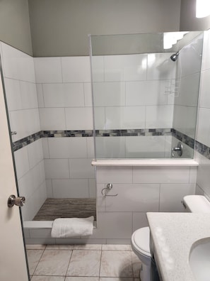 Towels, soap, toilet paper