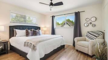 6 bedrooms, iron/ironing board, travel crib, free WiFi