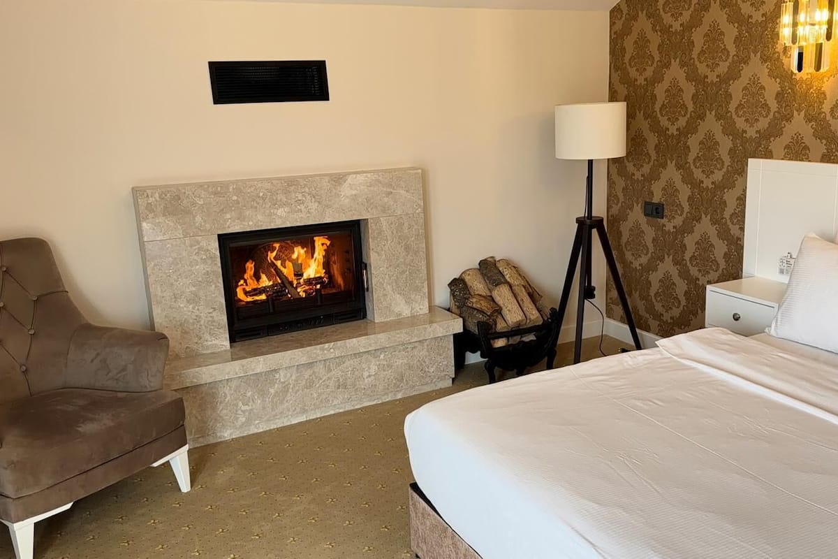 Luksus-værelse | Minibar, pengeskab på værelset, skrivebord