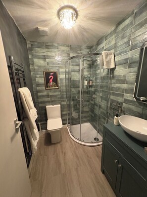 Comfort Double Room | Bathroom | Designer toiletries, hair dryer, bathrobes, towels - The Falcondale at Lampeter (Lampeter)