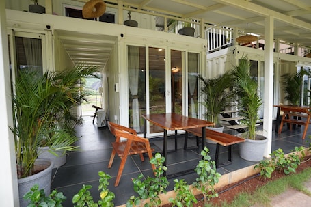 奢华双人房, 1 张大床, 河景 | 露台