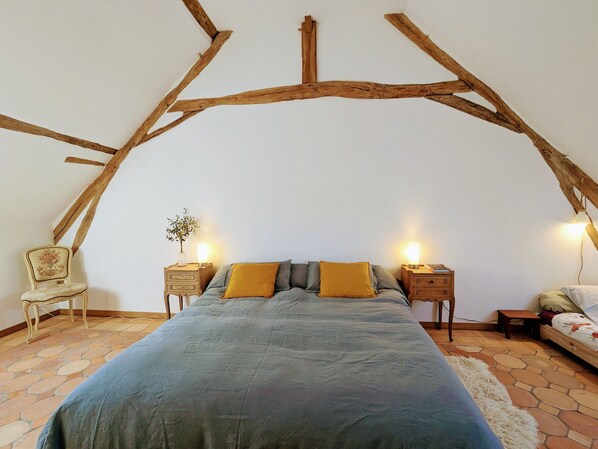 7 bedrooms, free WiFi, bed sheets - Two Berry houses with private garden and shared courtyard, perfect for groups (Thenay)