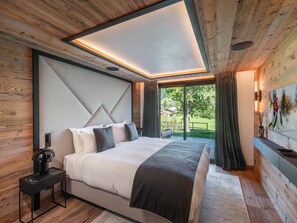 6 bedrooms, desk, free WiFi, bed sheets - Luxury Chalet in Megève with Pool and Cinema (Megève)