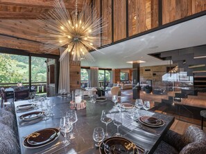 Dining - Luxury Chalet in Megève with Pool and Cinema (Megève)
