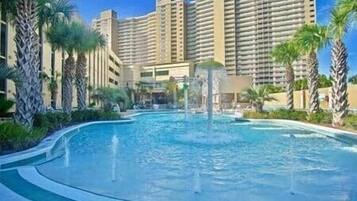 A heated pool