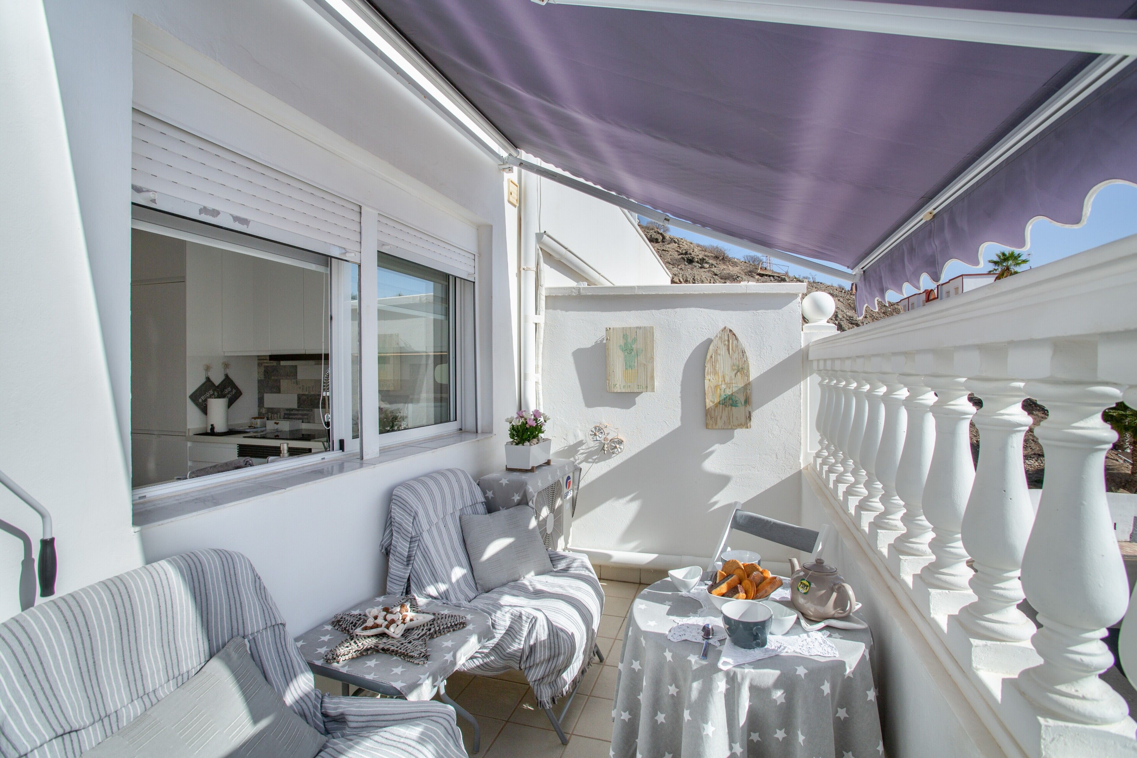 屋外ダイニングエリア