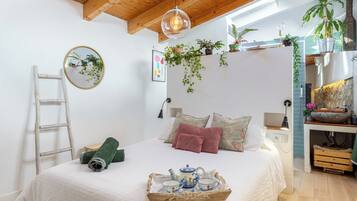 1 soverom, strykejern/-brett, wi-fi (inkludert) og sengetøy