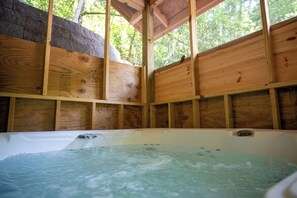 Indoor spa tub - Romantic Getaway for 2 w/Free tickets2Dollywood,Anakeesta,Aquarium,PrivateHotTub (Gatlinburg)