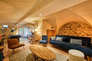 Télévision, cheminée, jeux vidéo